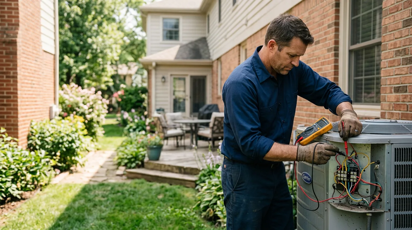 HVAC technician working near Oxford, MS